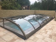Zadaszenie basenowe SMART 9,50 x 3,95 x 0,85  poliwęglan lity  pokrywa basenowa NISKA